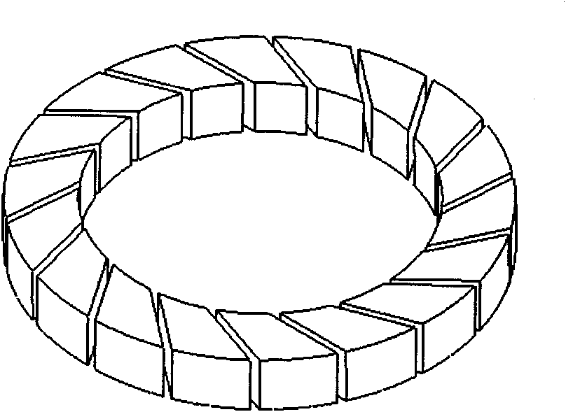 Open feed liquid self-sucking type inner cooling grinding wheel device for face grinding