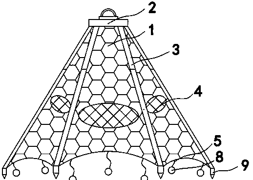 Catching device of opsariichthys bidens