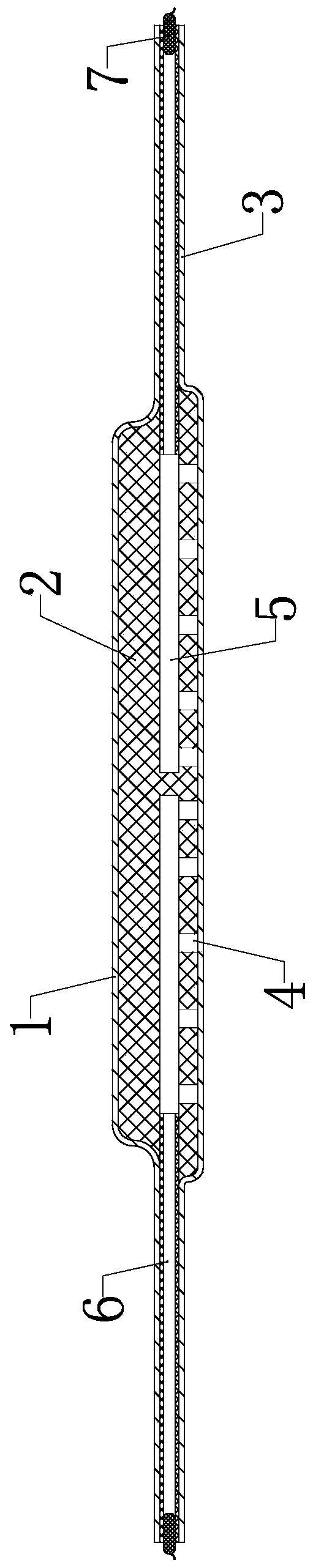 Degradable wound dressing preparation method and burdening equipment for dressing