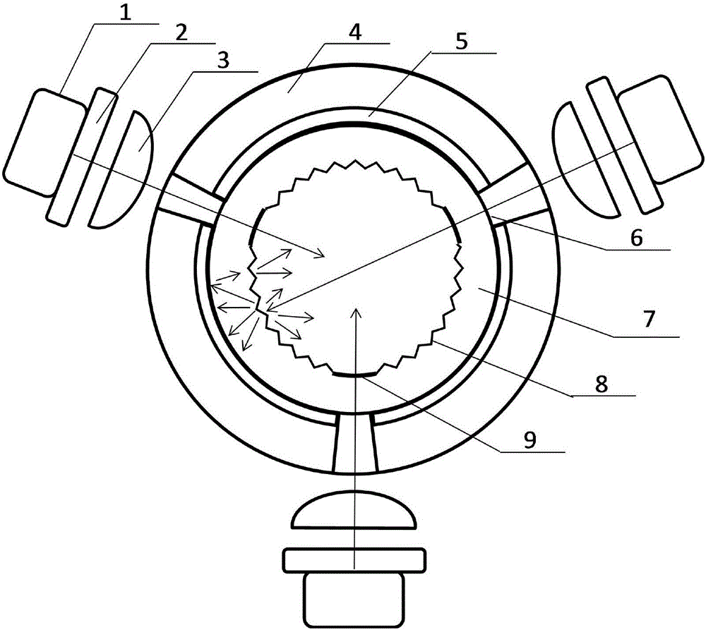 Composite wall surface sealed tube cavity used for side surface pumped alkali metal vapor laser