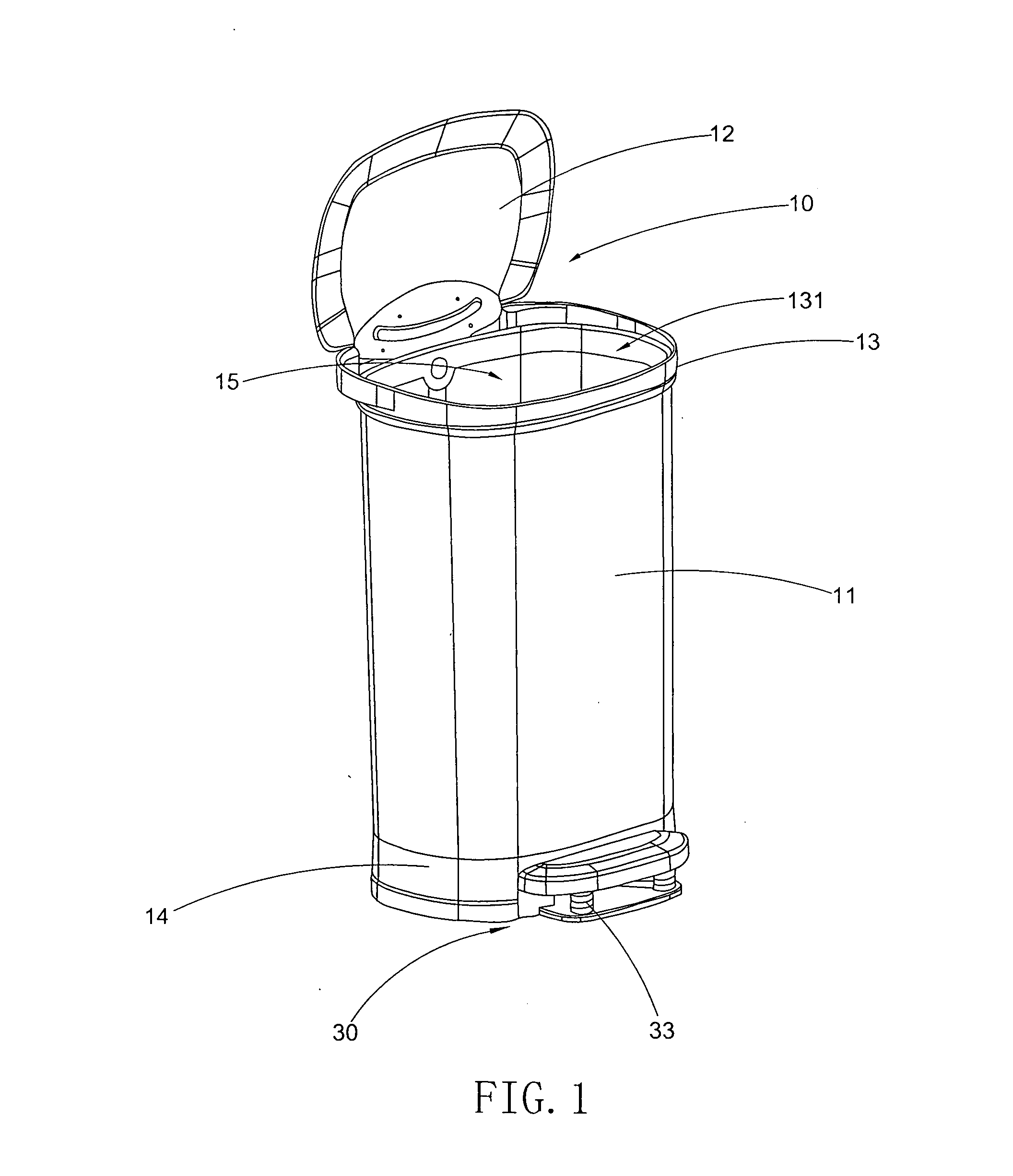 Foot operation container