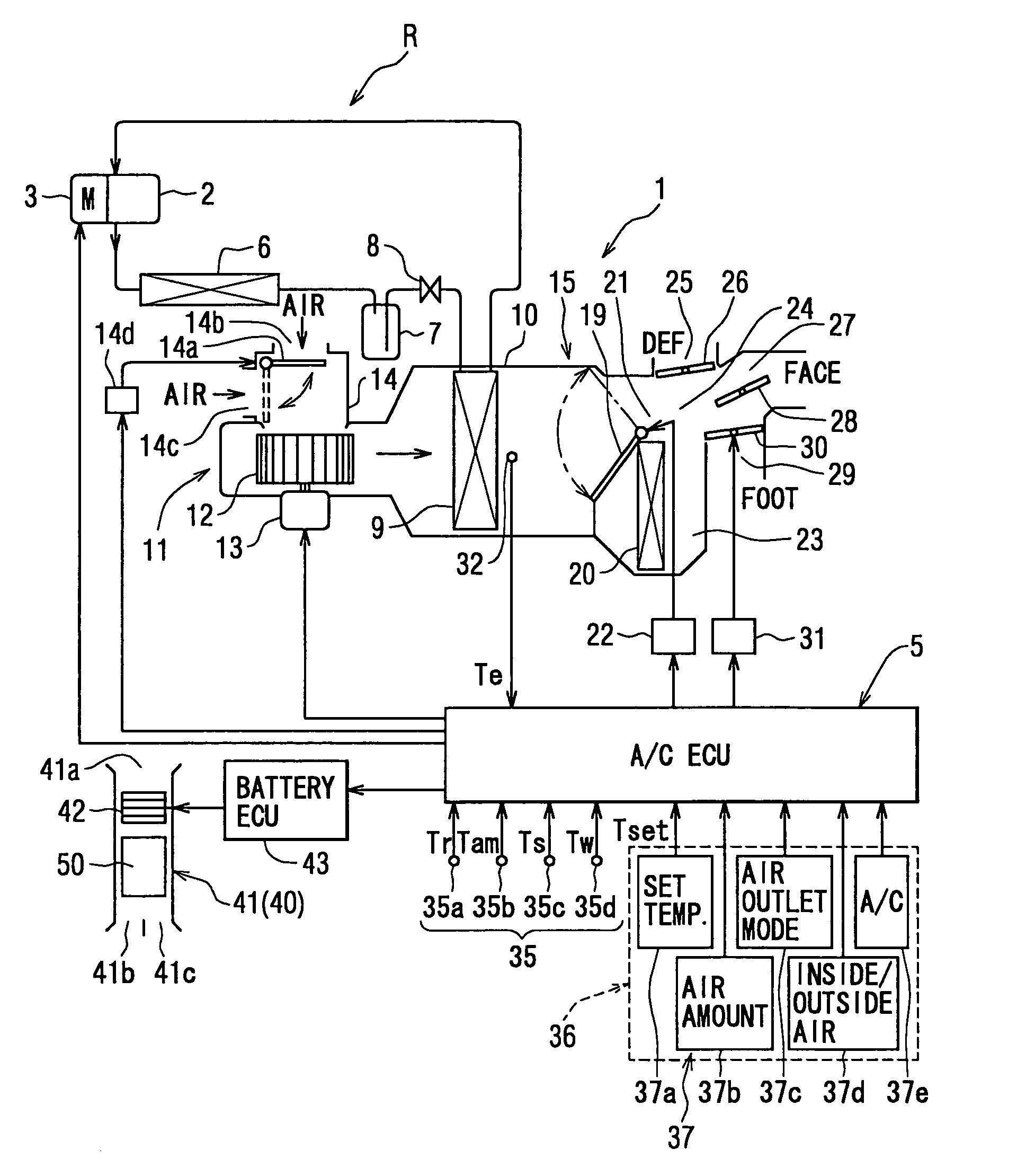 Battery cooling system for vehicle