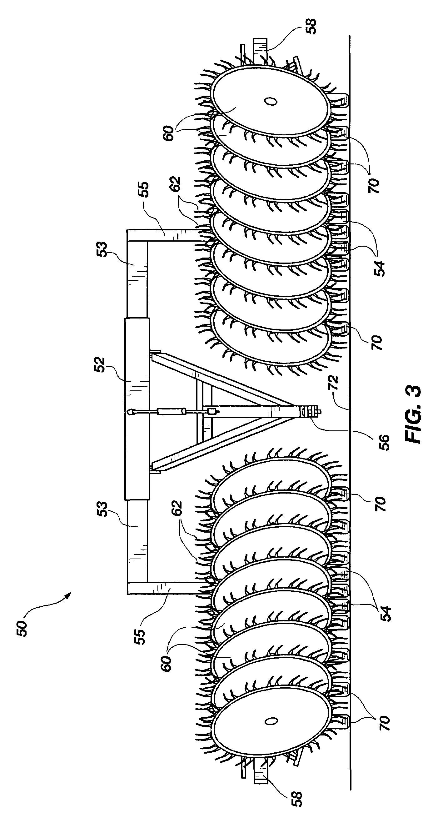 Crop raking device