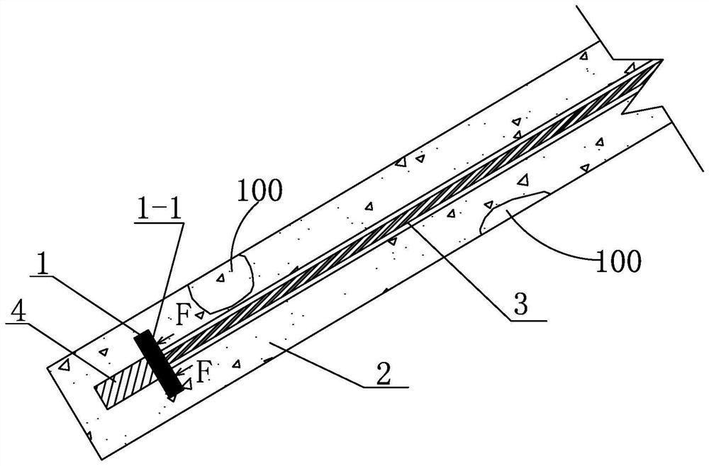 Carrier unbonded steel strand anchor cable