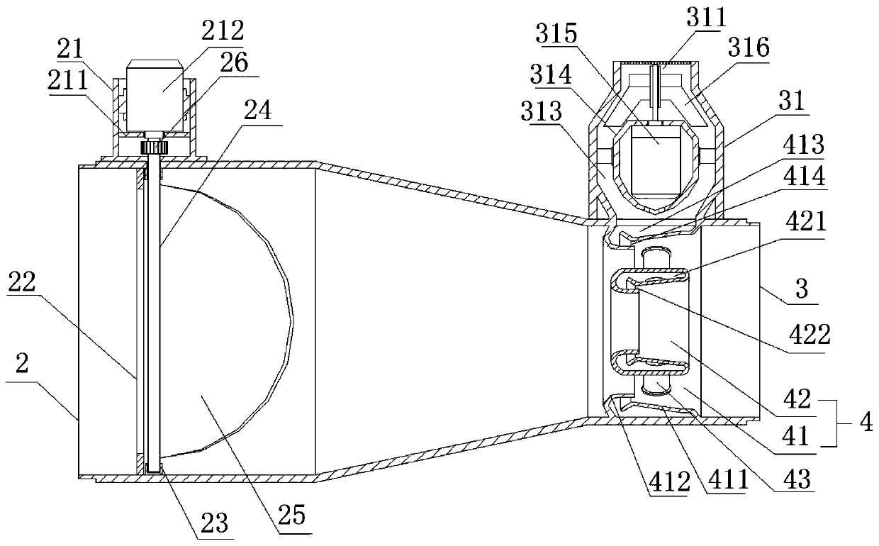 Air inlet device of combustible waste heat recovery system