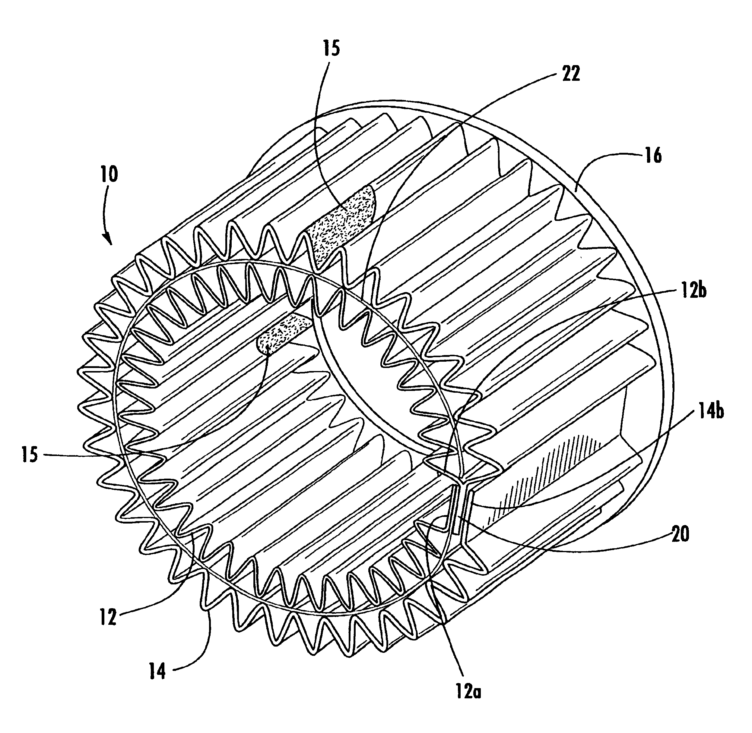 Bifilar diesel exhaust filter construction using sintered metal fibers