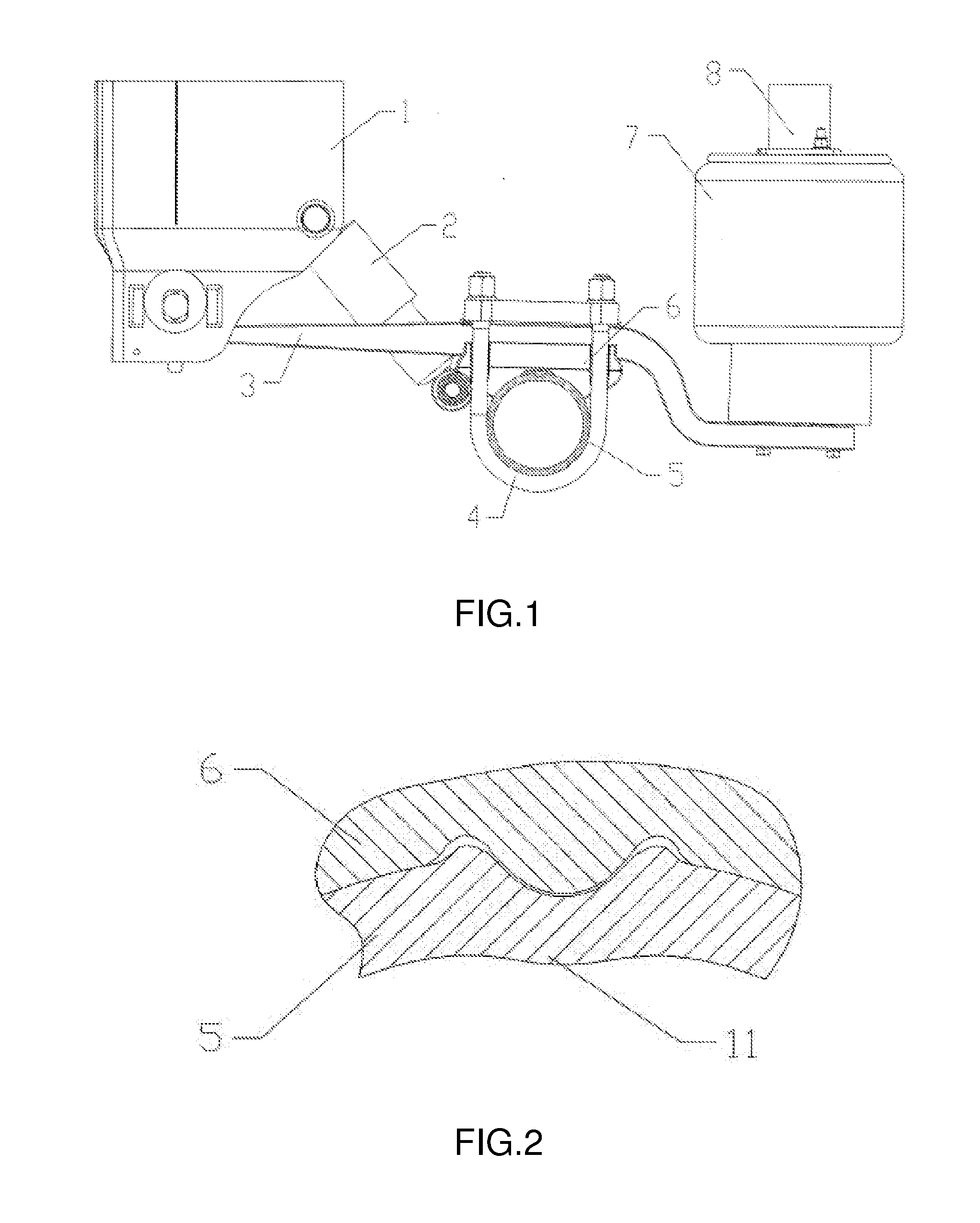 Semi-trailer axle and suspension connecting structure