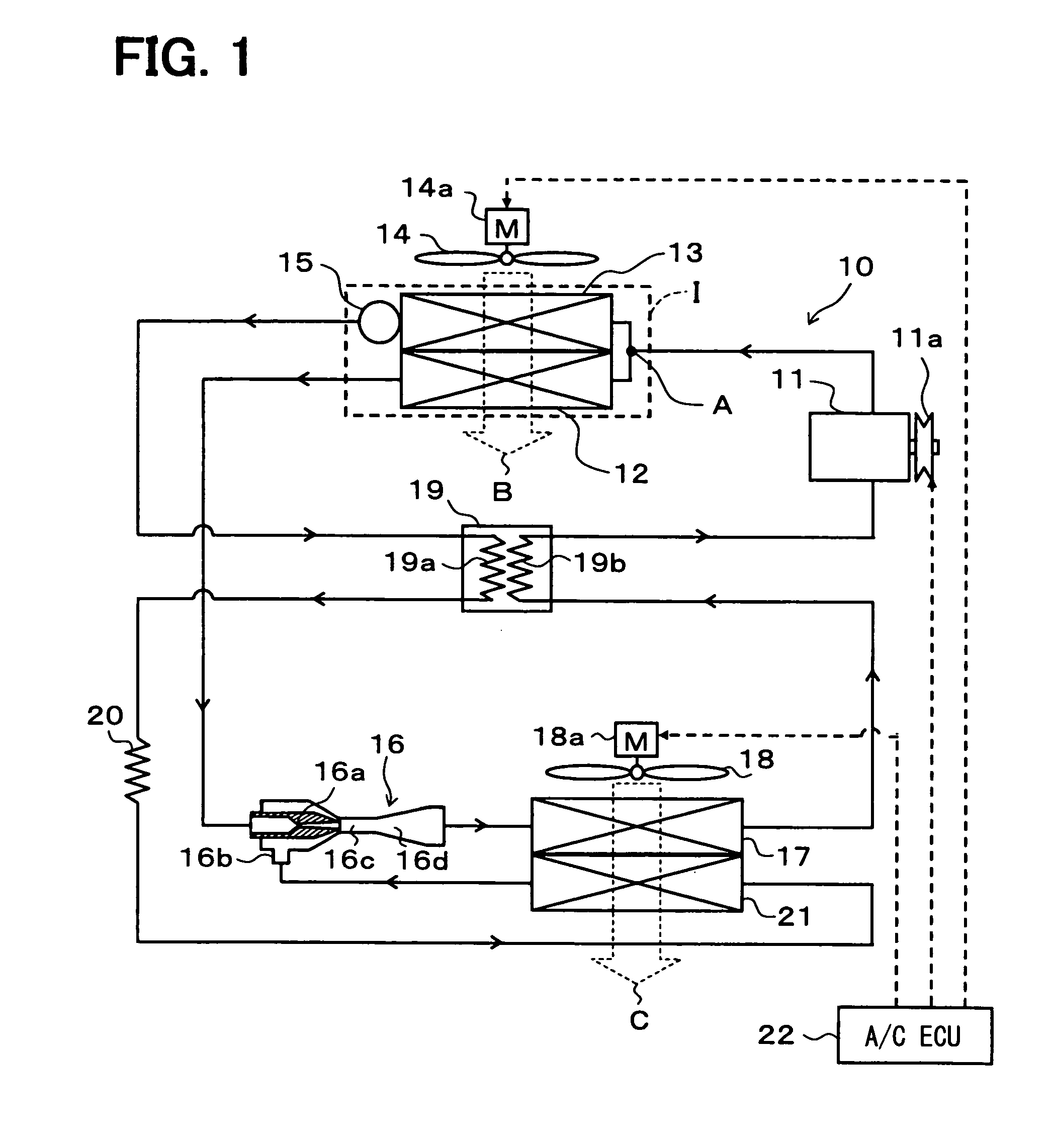 Refrigerant cycle device with ejector