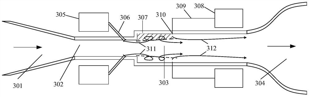 Method for improving combustion efficiency of scramjet based on aerodynamic virtual cavity