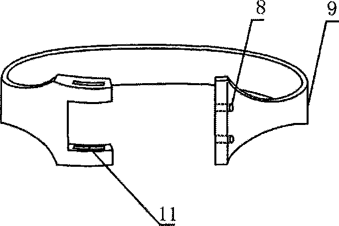 Medical hinge type ring-shaped pressure steel plate with lock for department of orthopaedics