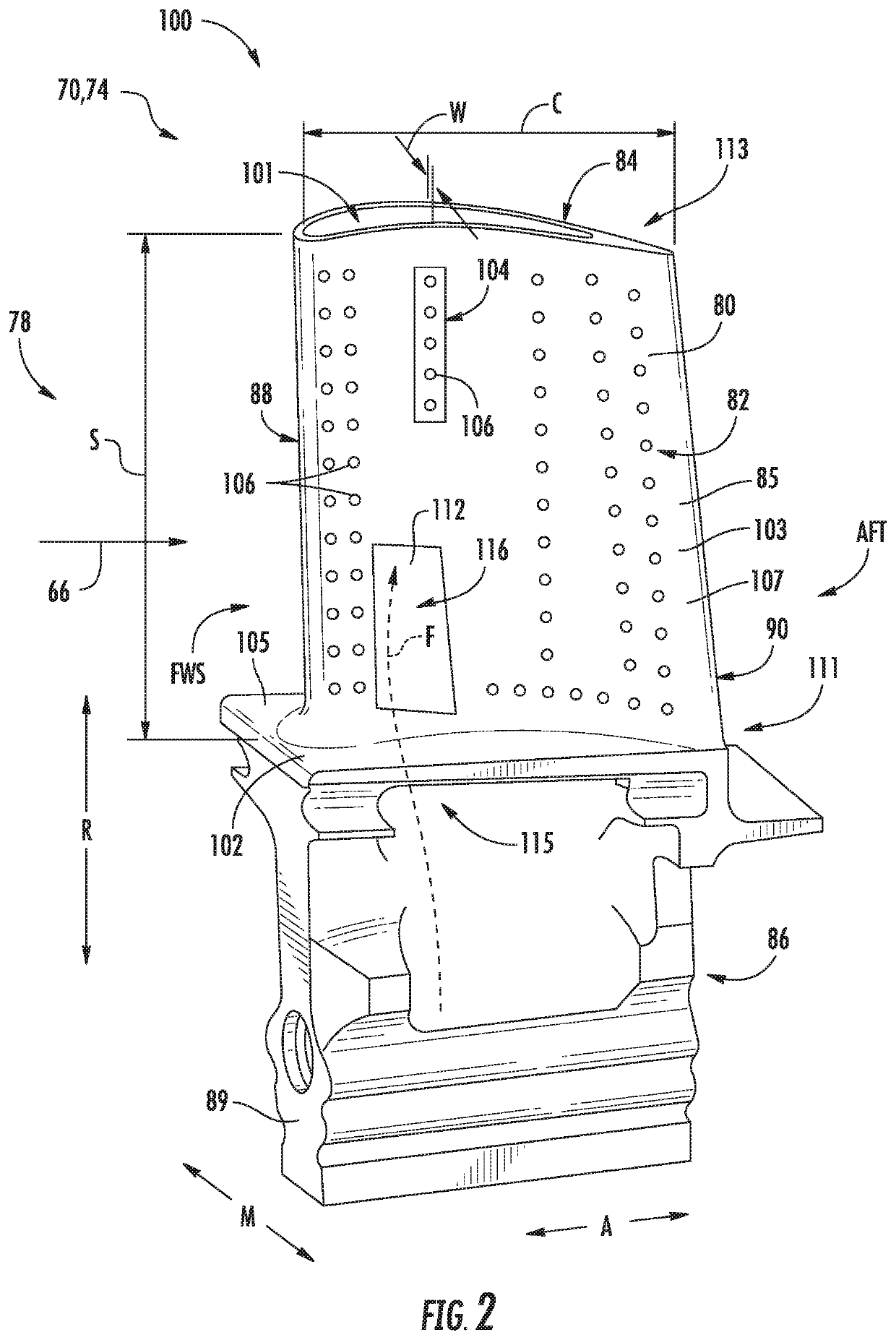 CMC Component Cooling Cavities