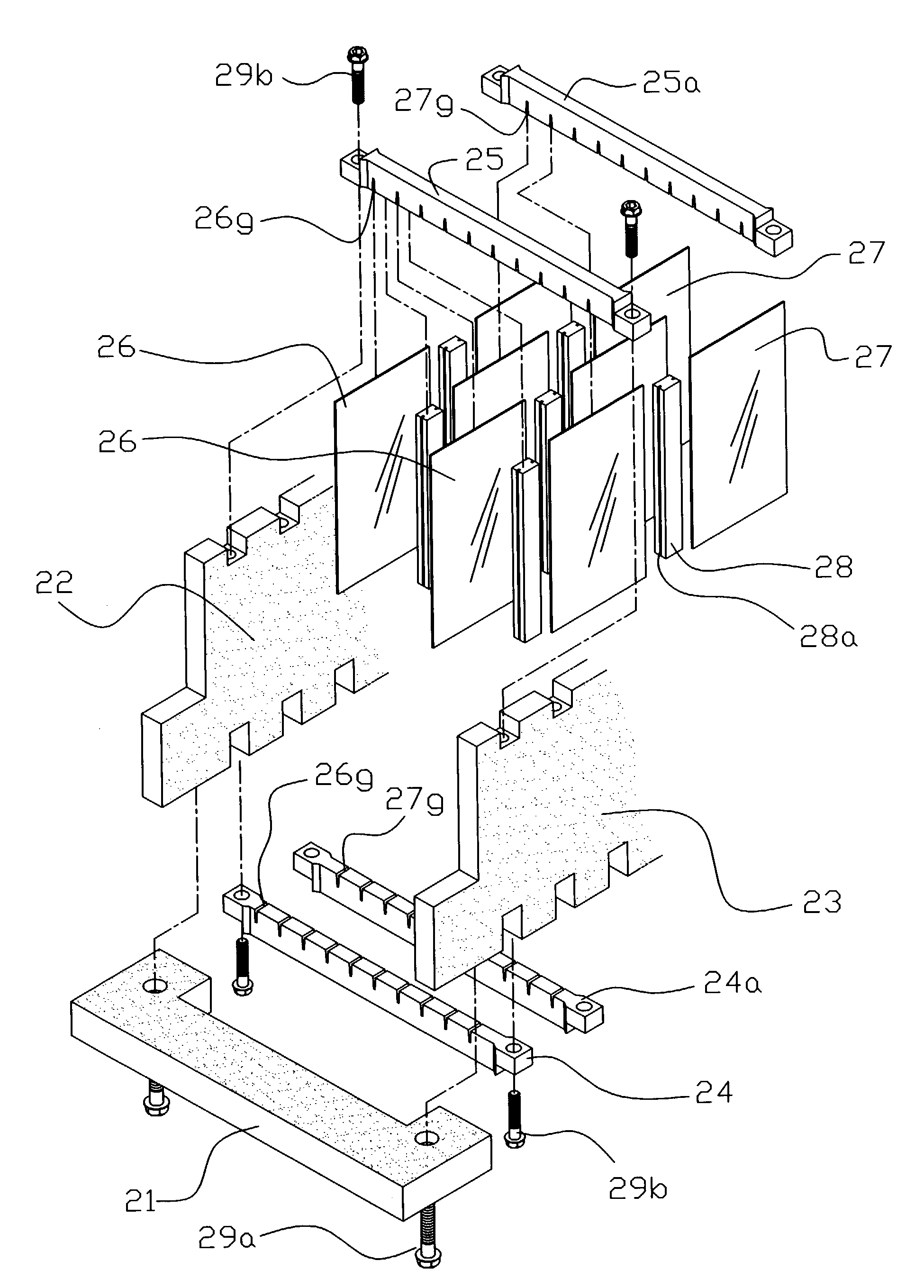 Brown gas mass production apparatus including a line style electrolytic cell