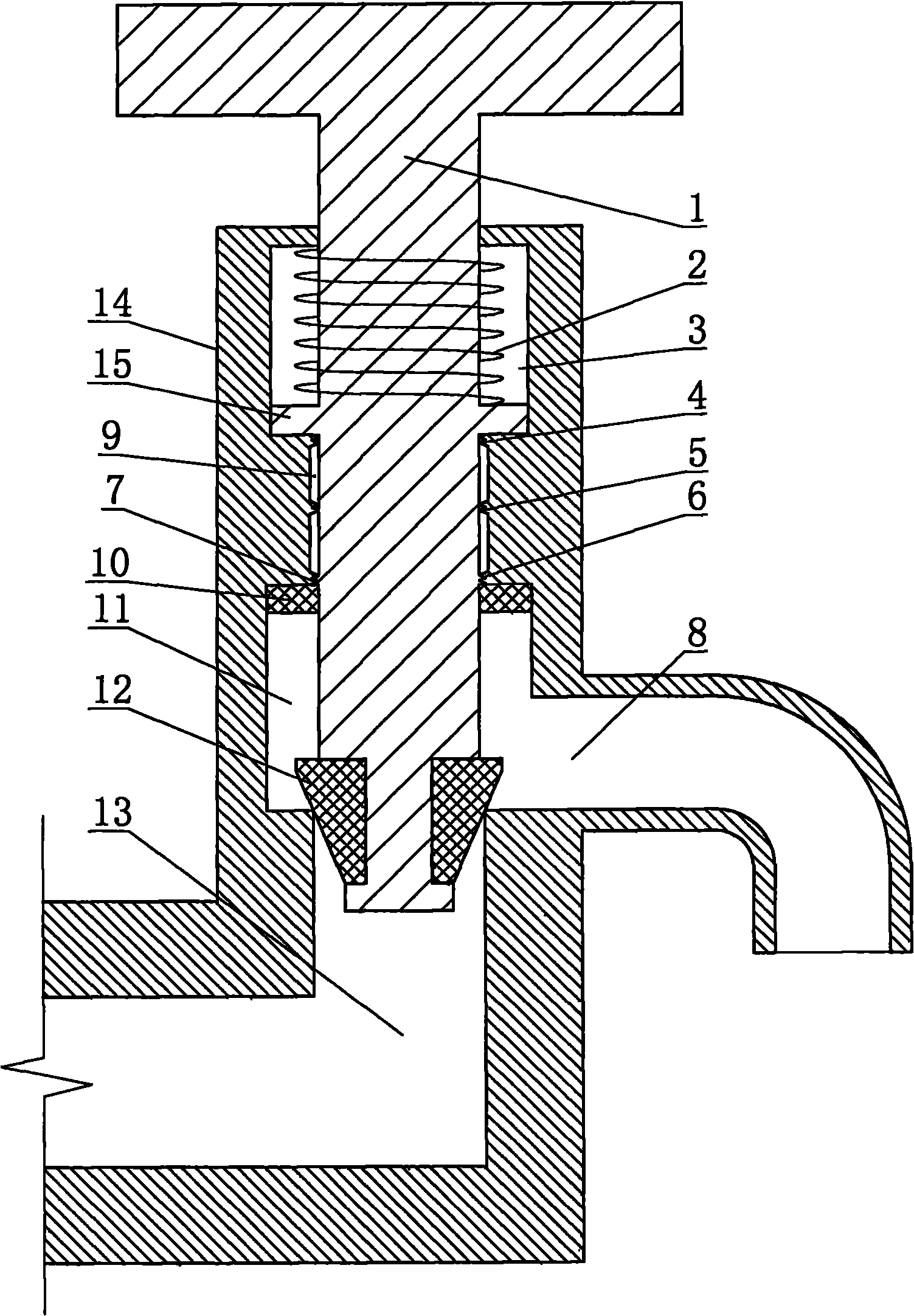 Running water valve with water-saving function