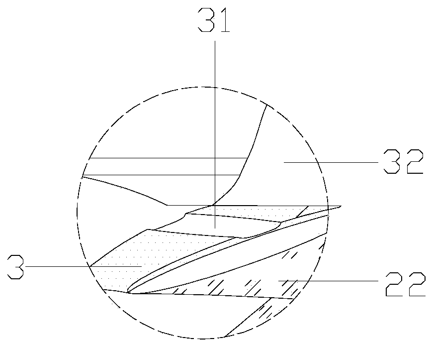 Radial artery monitoring indwelling needle fixing device