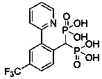 Preparation method and application of aryl bisphosphonate derivative