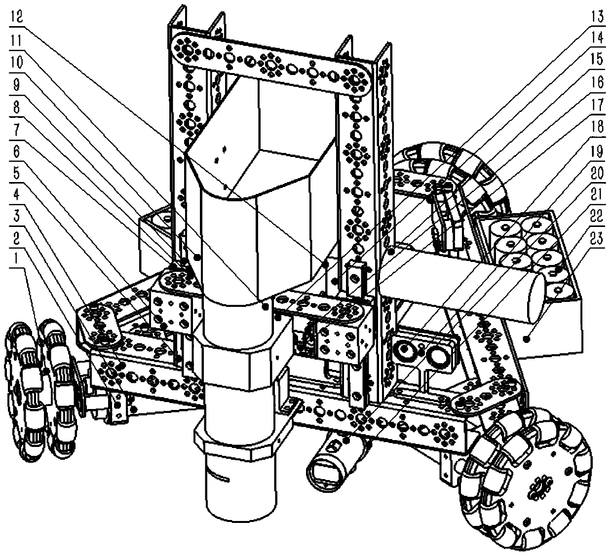 Indoor small ball picking and placing robot and method thereof