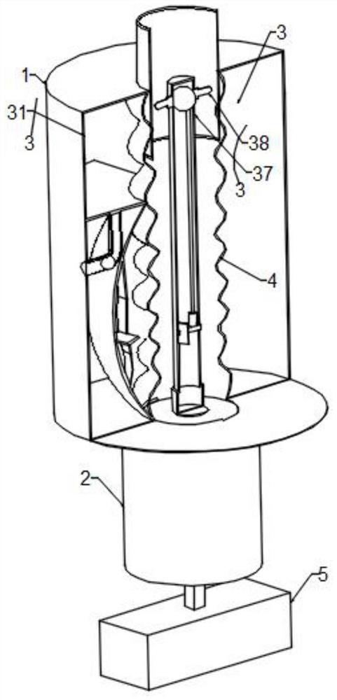 Electromagnetic control type cleaning device for anesthesia machine air pipe