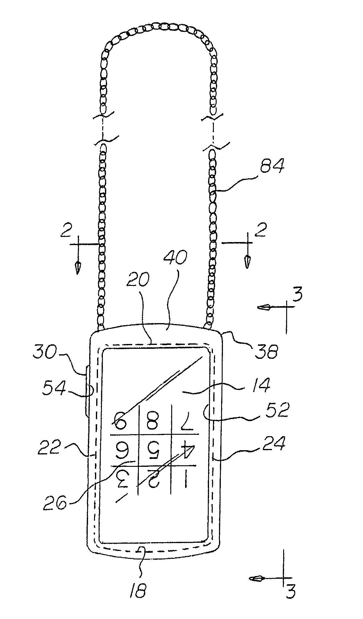 Cell phone/case/necklace system