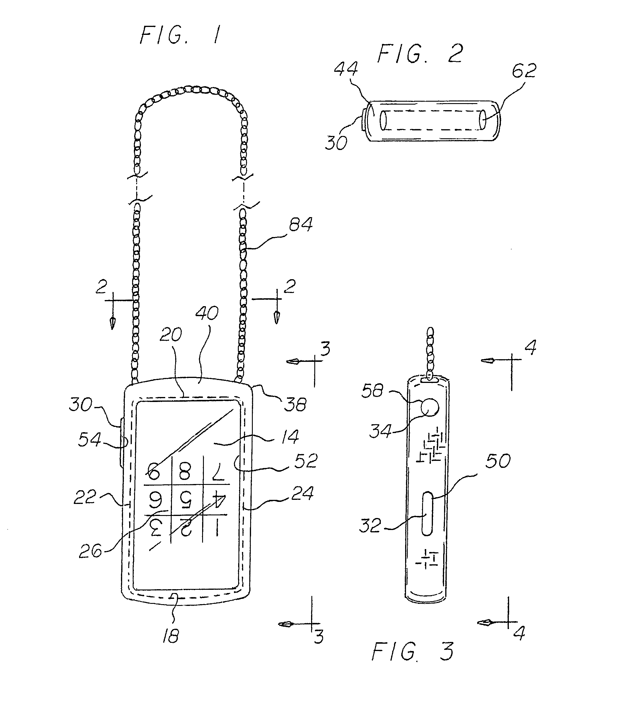 Cell phone/case/necklace system