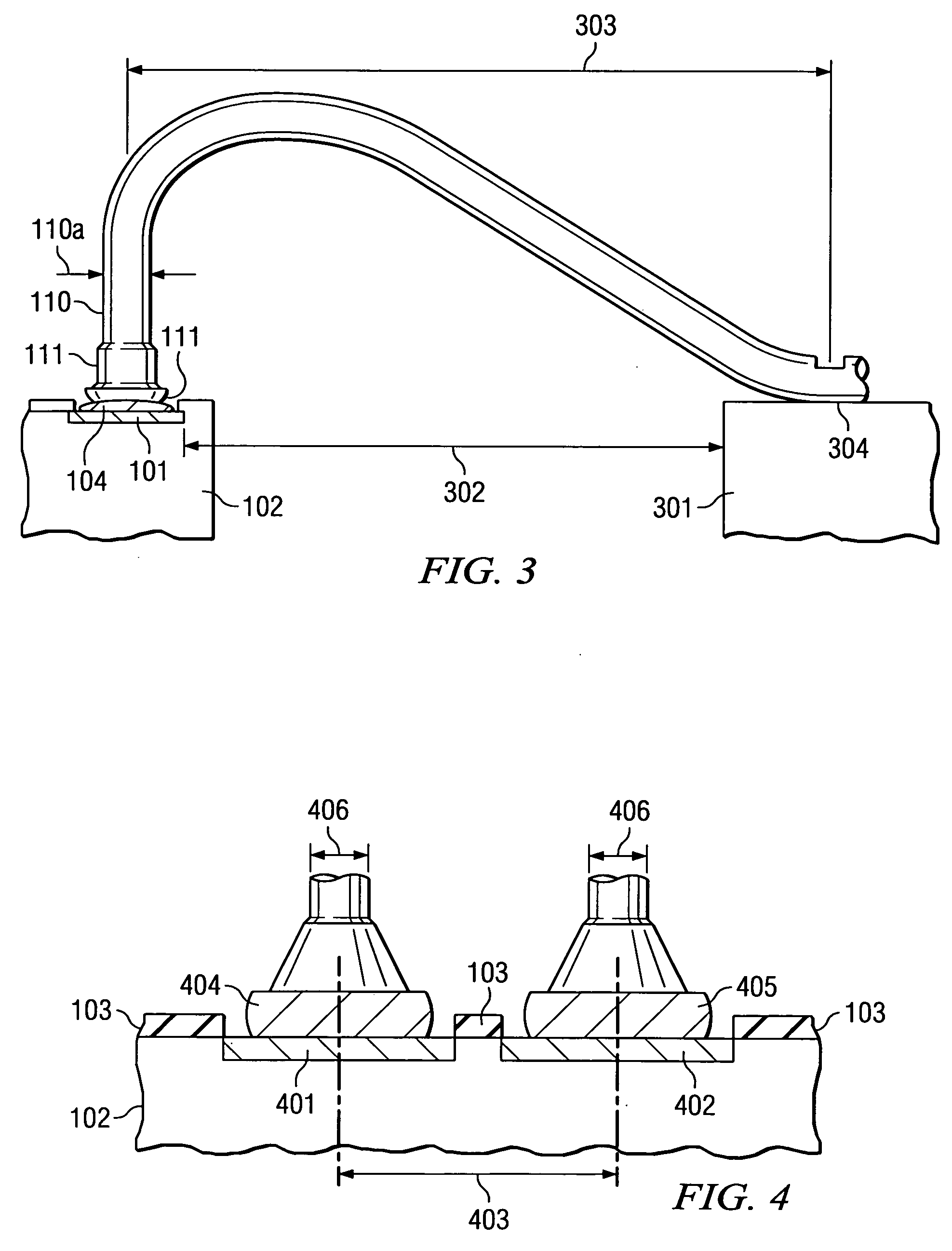 Wire bonds having pressure-absorbing balls