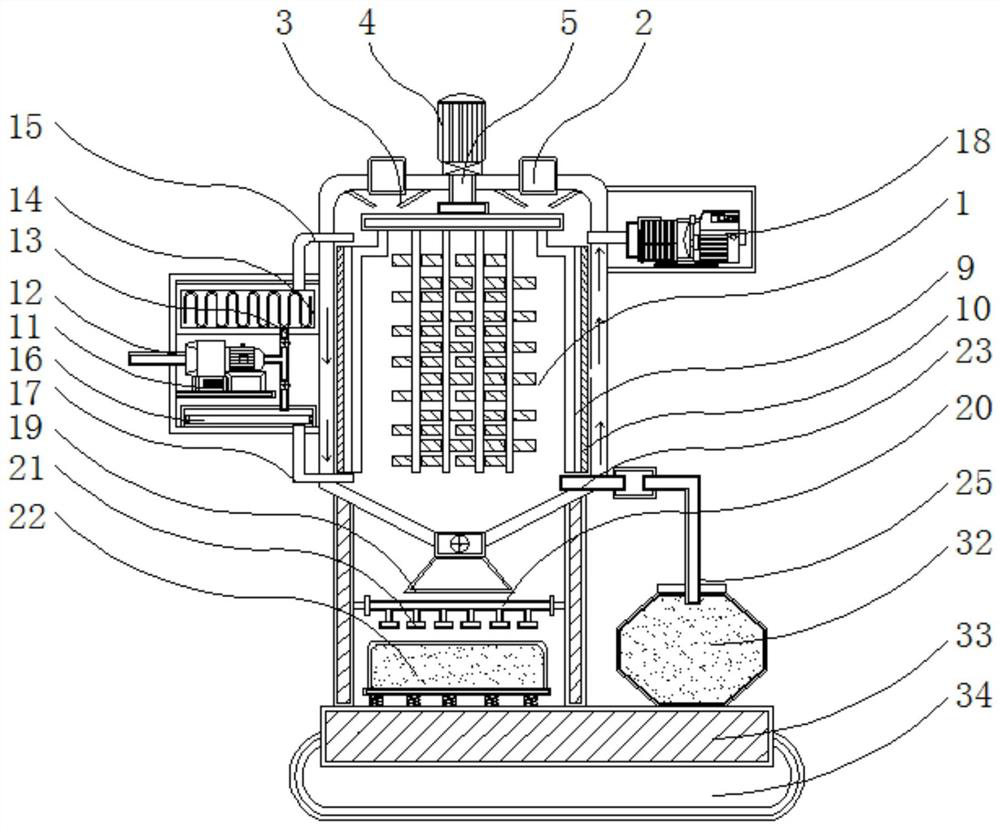 A kind of oil refining equipment with cleaning function and easy to move