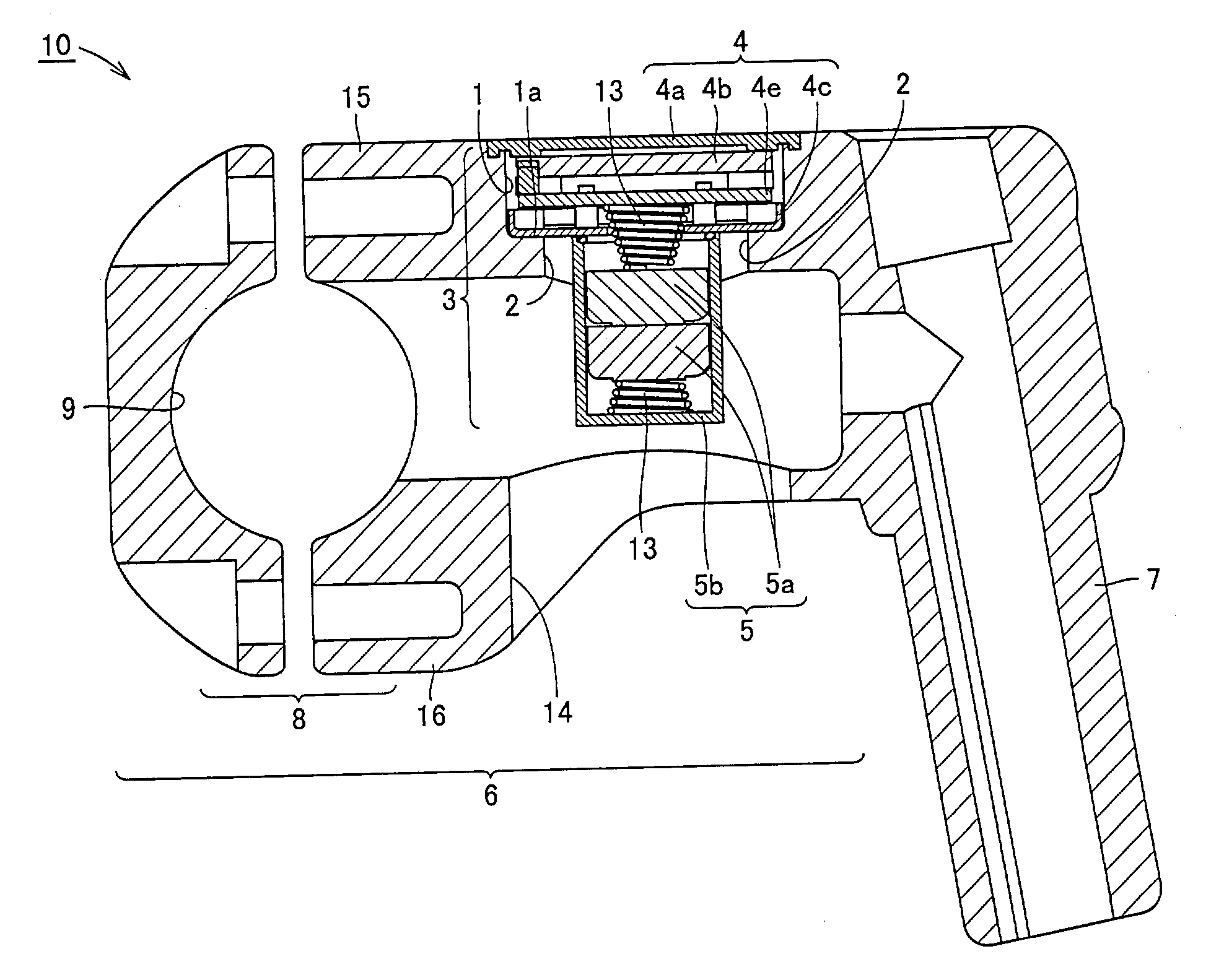 Handle stem and speed indicator