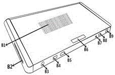 Right touch panel type keyboard computer