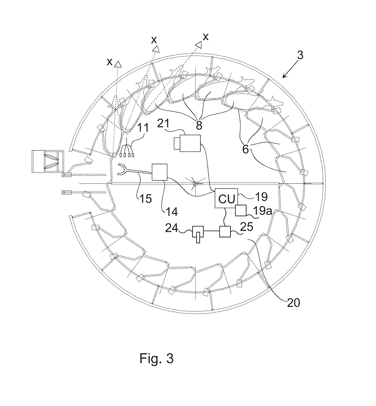 Hoof treatment arrangement and method for hoof treatment