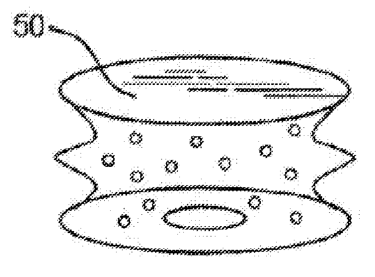 Air venting, impact-absorbing compressible members