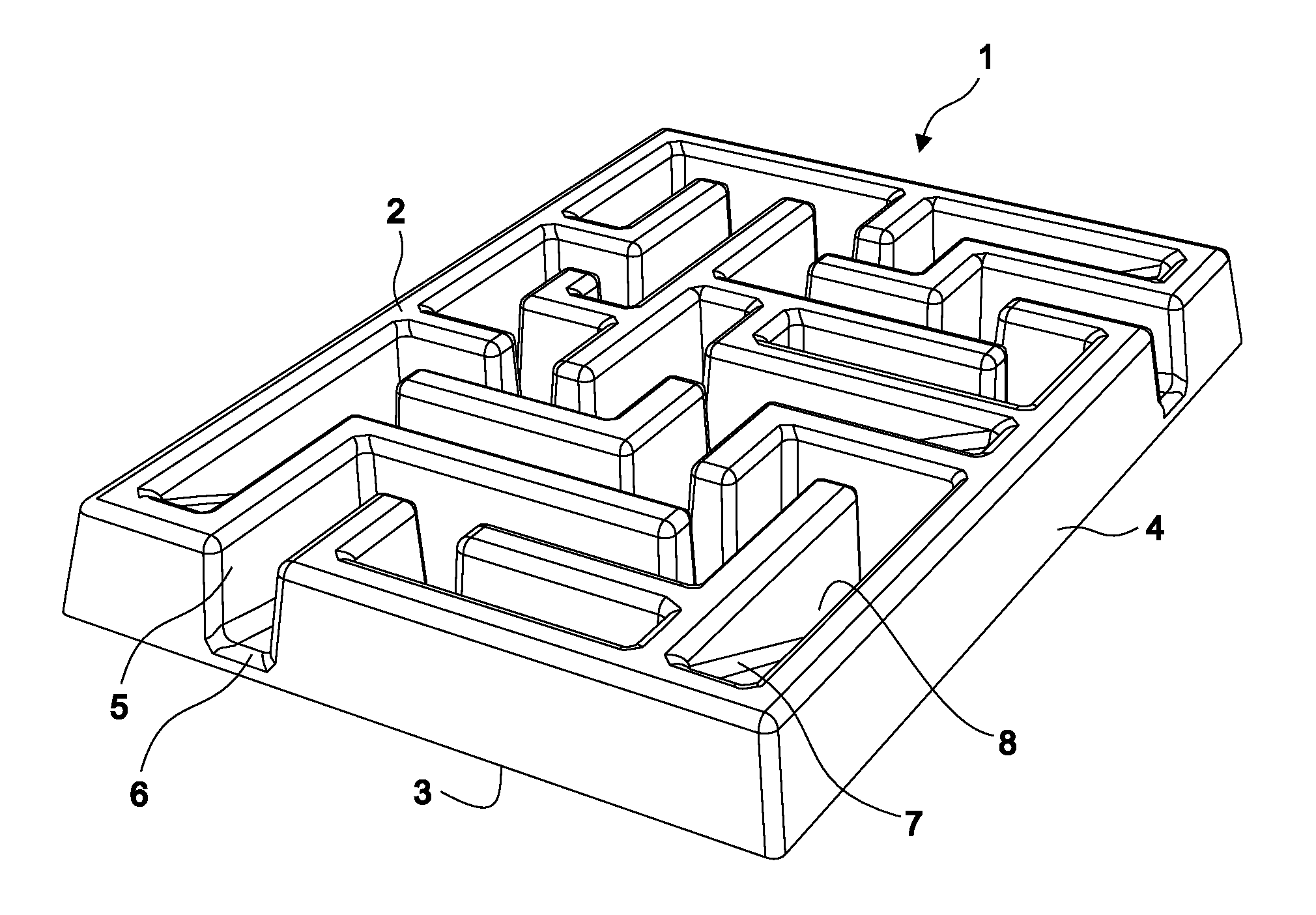 Tray for presenting food to a pet