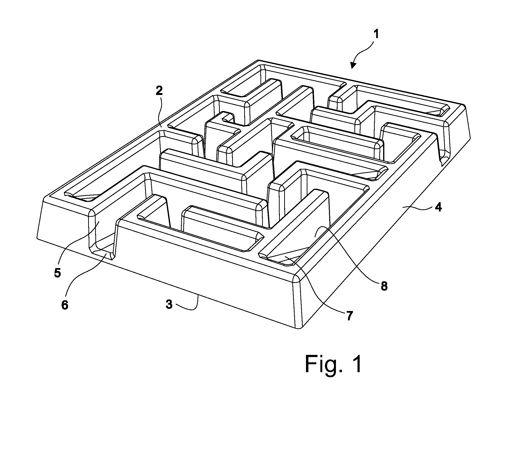 Tray for presenting food to a pet