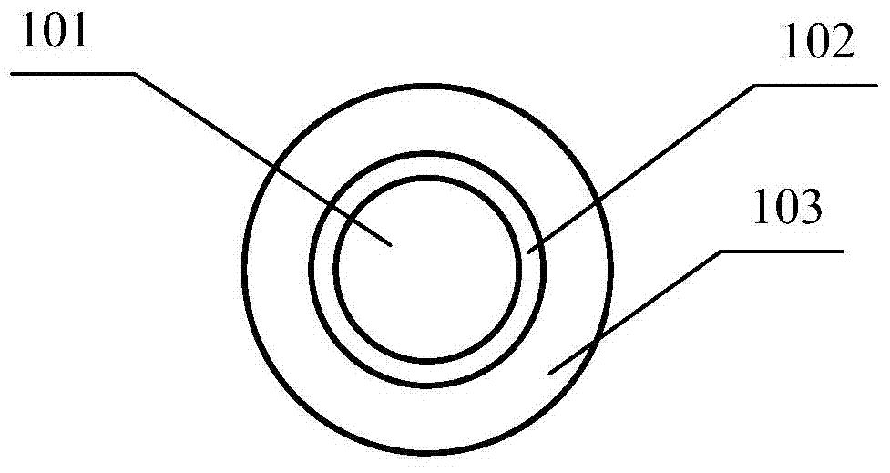 Hollow plastic optical fiber and optical cable