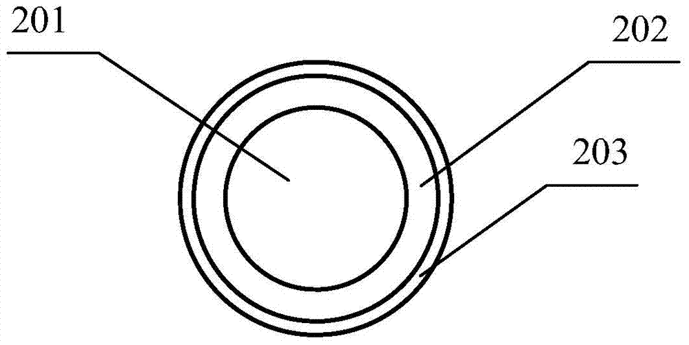 Hollow plastic optical fiber and optical cable