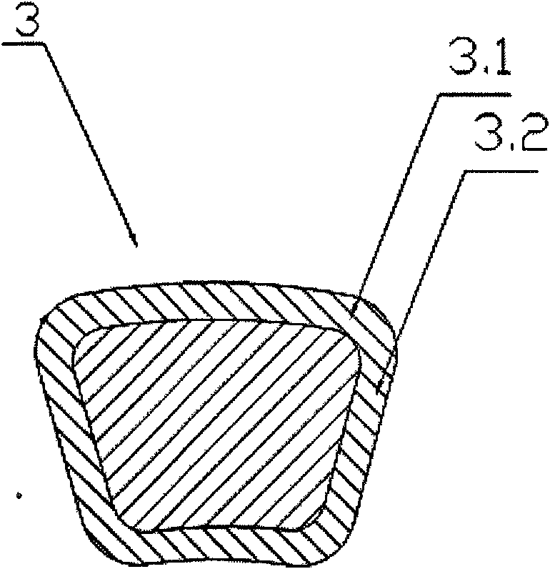 Continuous high-strength fiber resin-based compound core for overhead conductor and preparation method thereof