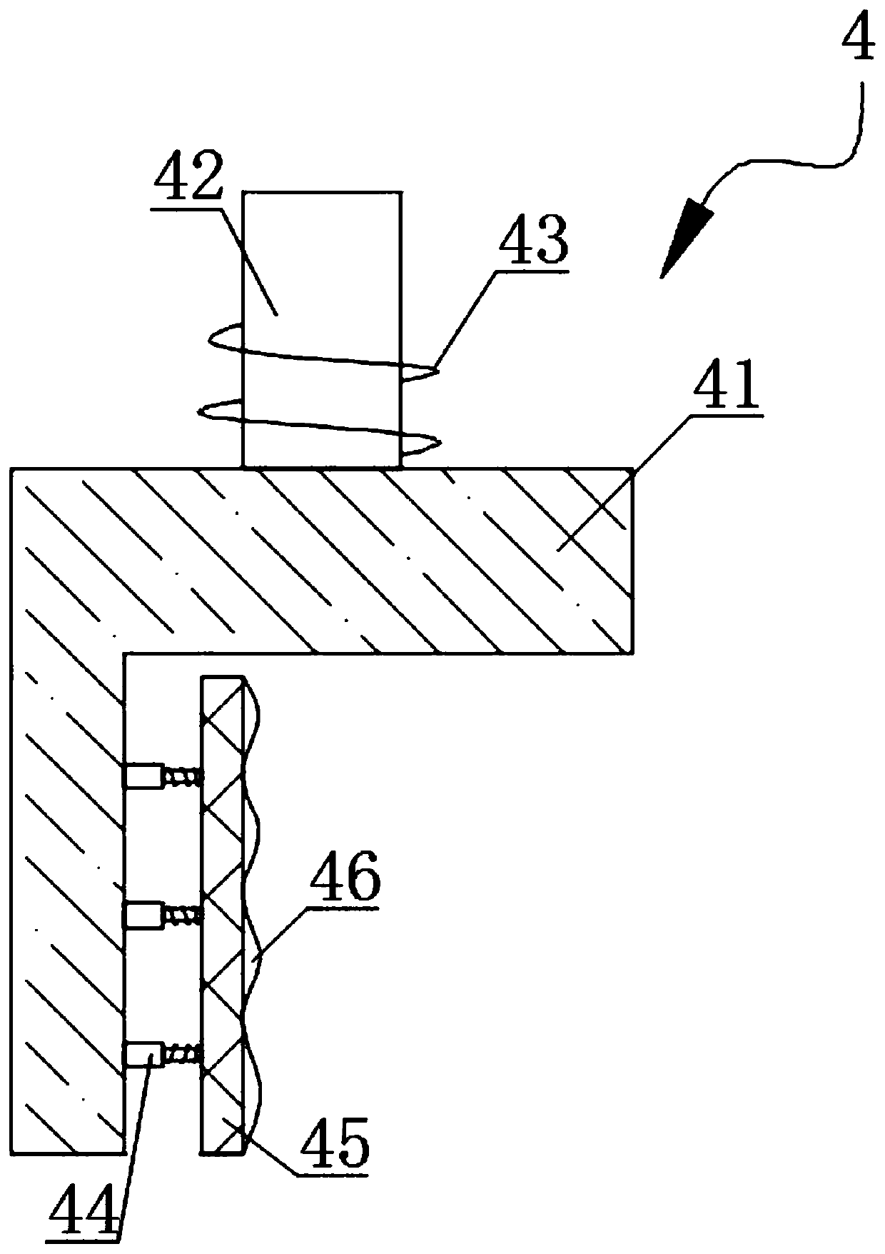 Press fitting device for instrument