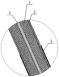 Electric tower stay wire sheath and manufacturing method thereof