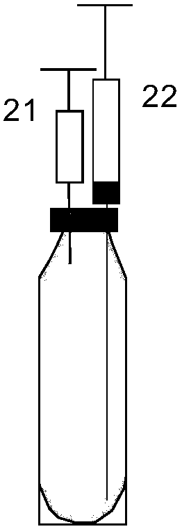 Carbon isotope sampling method and device in water