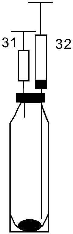 Carbon isotope sampling method and device in water