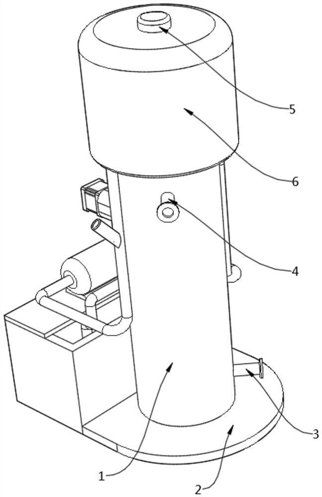 Condensation device of distillation tower