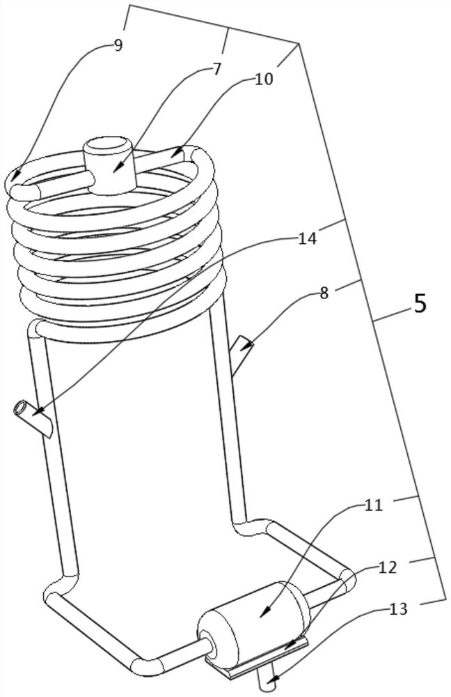 Condensation device of distillation tower