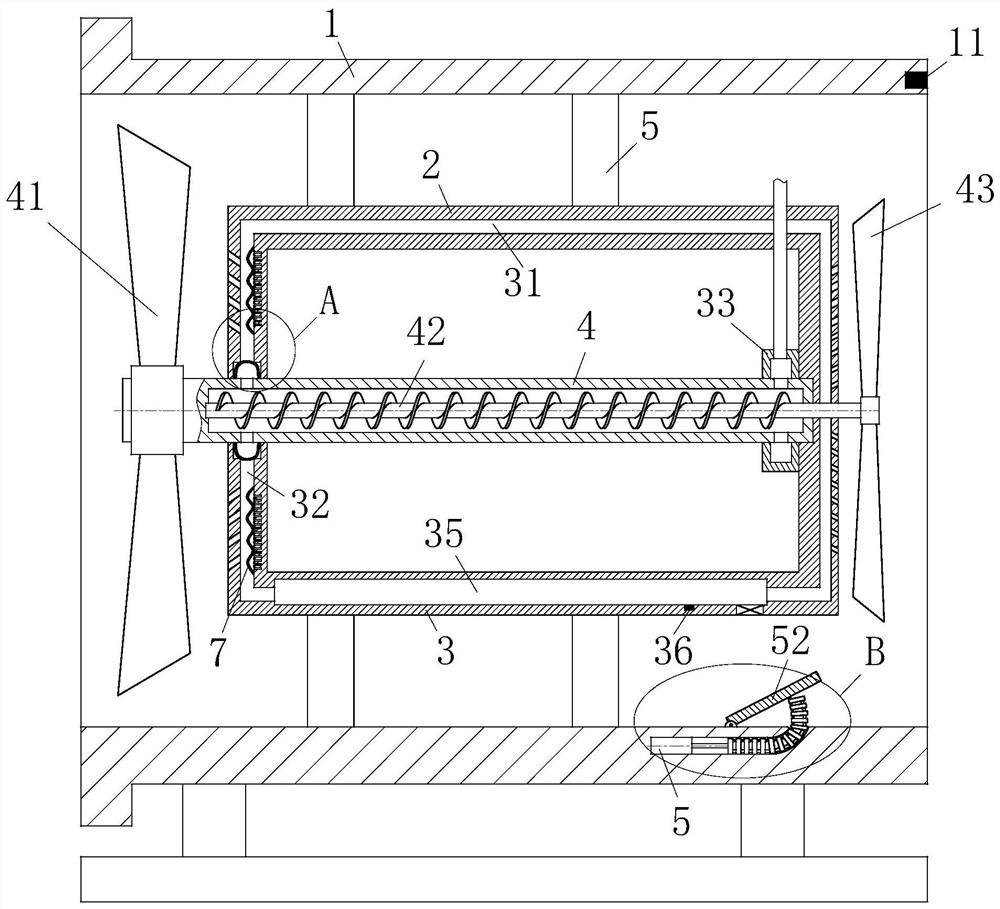 A high temperature resistant fire smoke exhaust fan