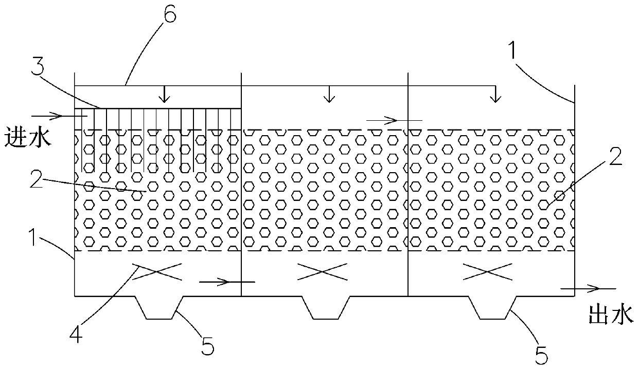 High-efficiency nitrogen and phosphorus removal system for treating aquaculture tail water