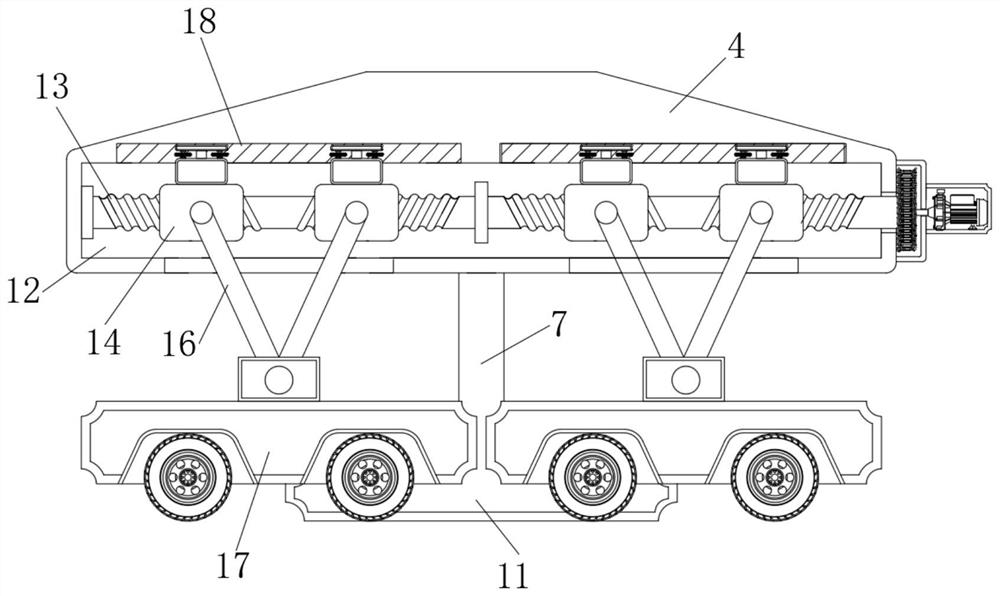 Auxiliary fixing mechanism for cantilever stand column of gantry crane