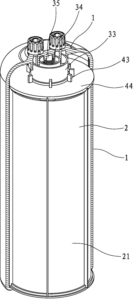 Filter element structure easy to replace