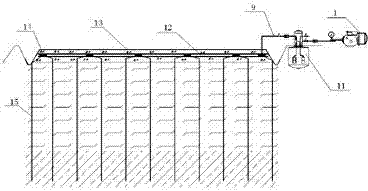 Efficient quick method for treating separated directly-connected vacuum preloaded foundation