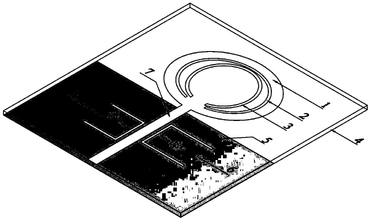 Microstrip feed four-notch ultra-wideband antenna structure