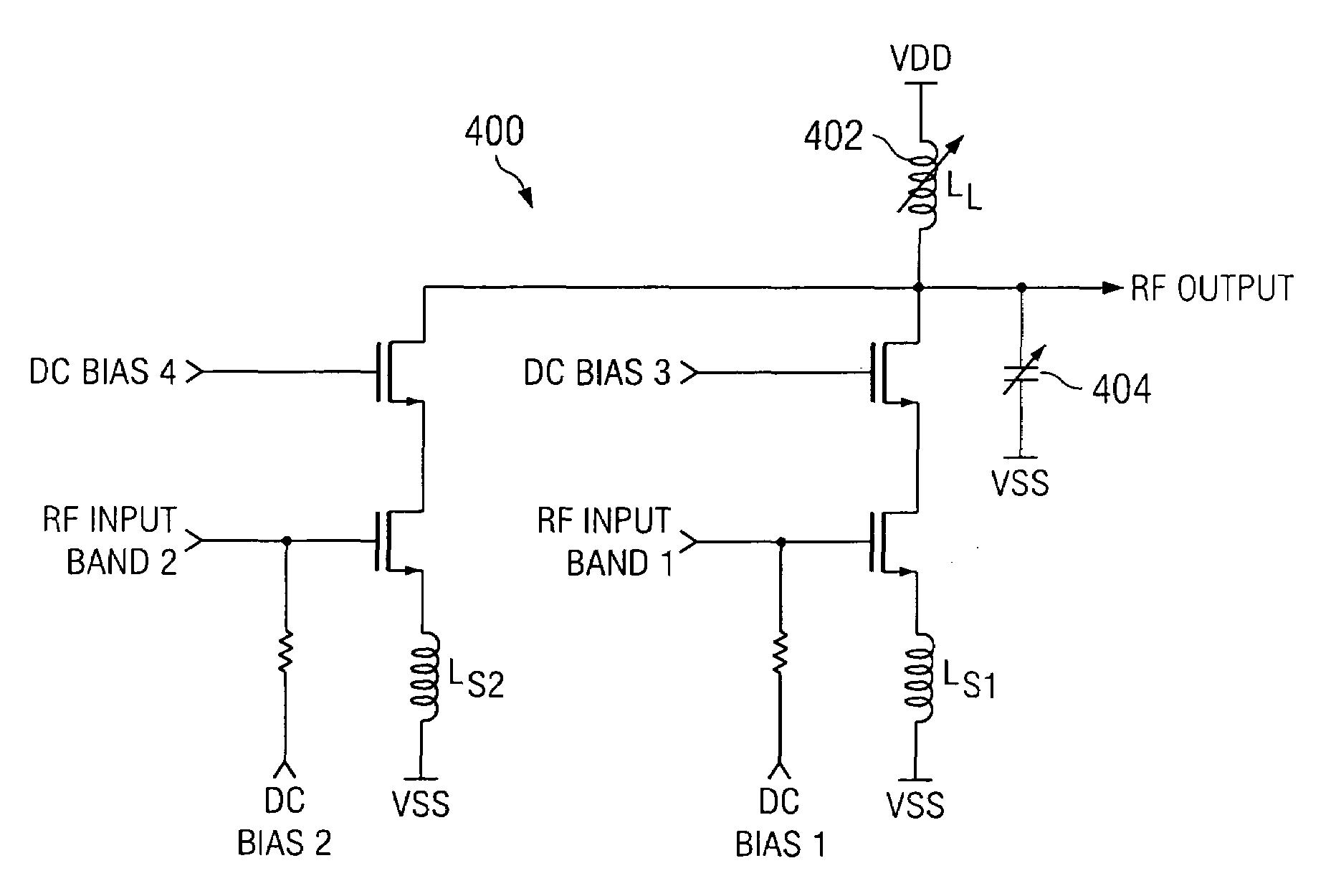 Multi-band low noise amplifier system