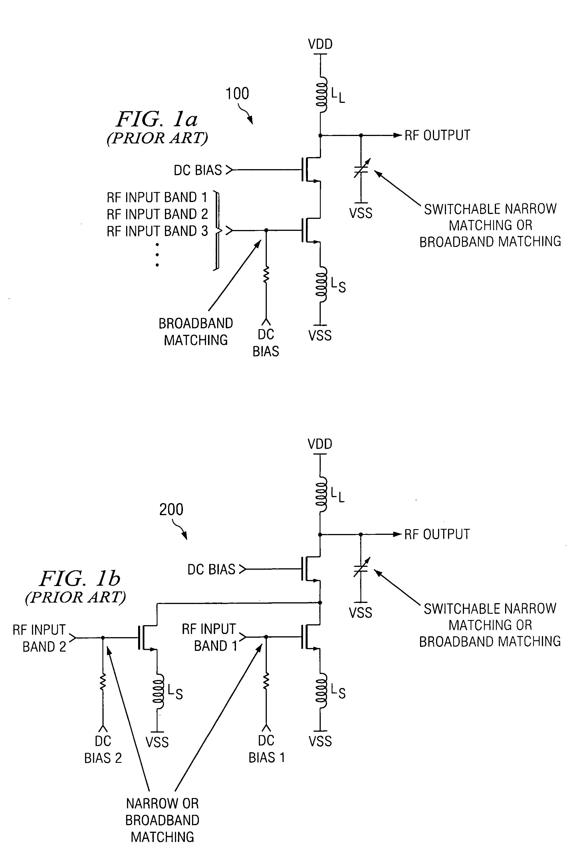 Multi-band low noise amplifier system