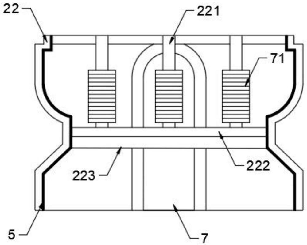 High-capacity three-phase voltage transformer