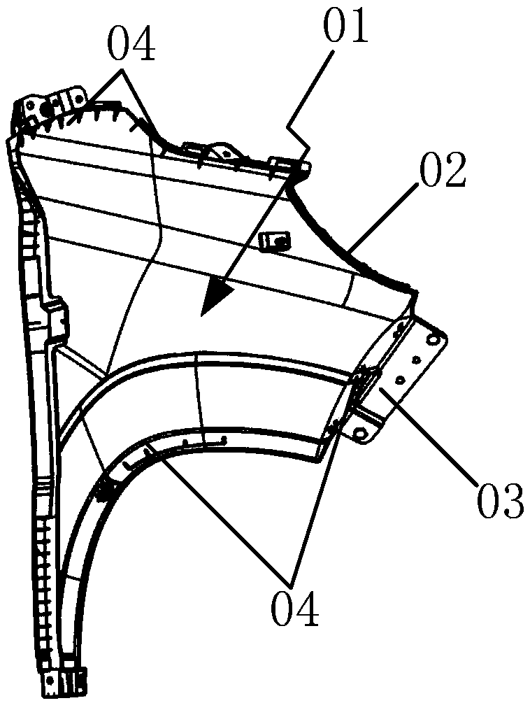 Fender front mounting bracket